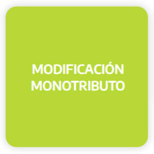 Modificación Monotributo